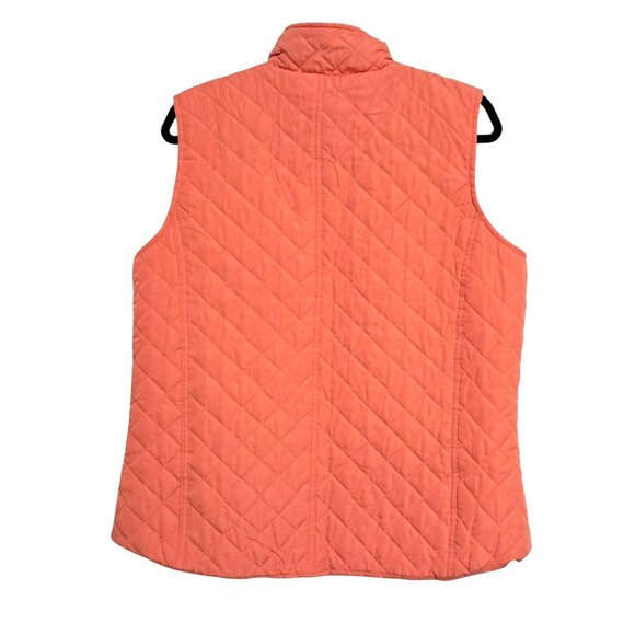 Womens Northcrest Classic Quilted Coral Vest XL Full-Zip Lightweight Sleeveless - Picture 4 of 8